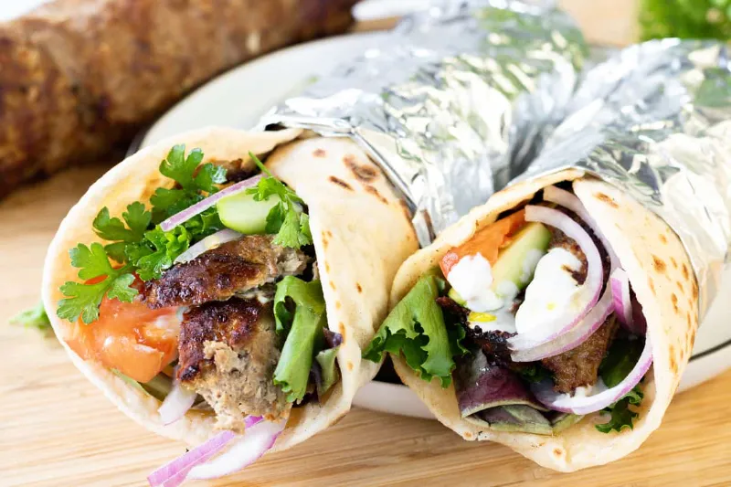 Beef Shish Wrap
