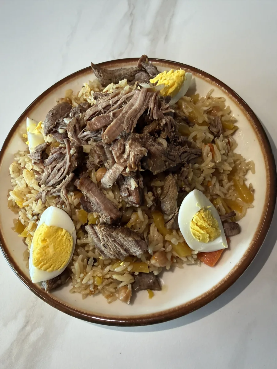 Uzbek Pilav with Beef (To'y Osh)