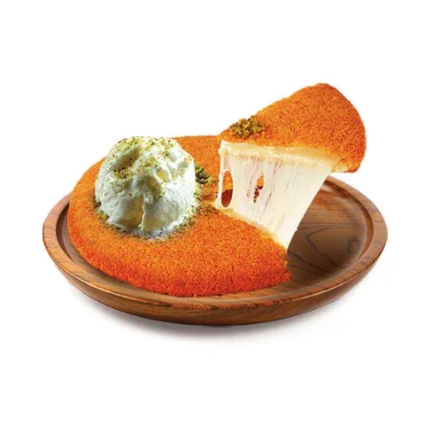 Kunefe with ice cream