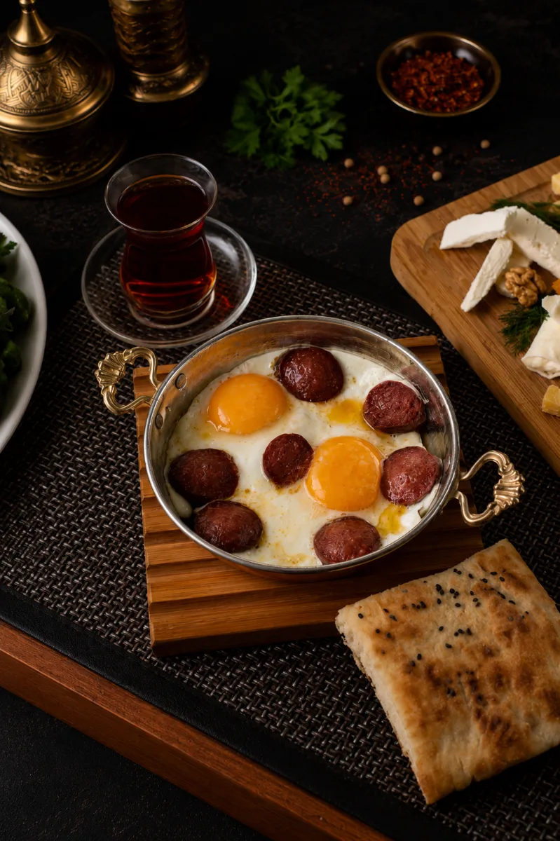 Sucuklu Yumurta (Turkish Eggs with Sucuk)