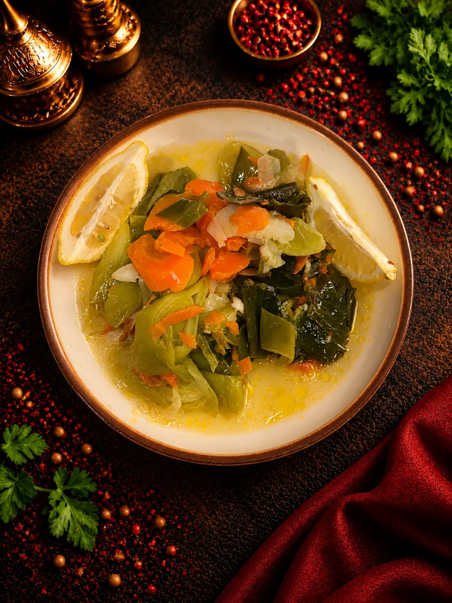 Turkish Braised Leeks (Zeytinyağlı Pırasa)