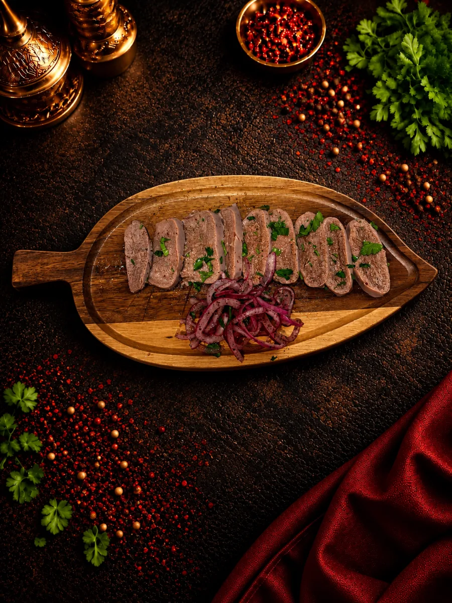 Sliced Beef Tongue Plate
